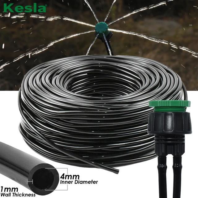 KESLA 5M-50M Watering Hose 4/7 mm Garden Pipe Tubing W/ 1/2''&3/4