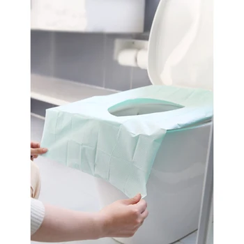 

10Pcs Disposable Waterproof Toilet Cover Pad Travel Portable Toilet Paper Pad Cleaning Sanitary Toilet Accessories