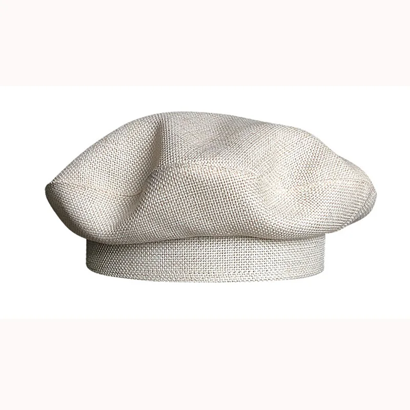 Casquette Весна-Осень-зима ретро чёрный берет темперамент дамы Британский маляр шляпа newsboy восьмиугольная шапка BLM39 - Цвет: Белый