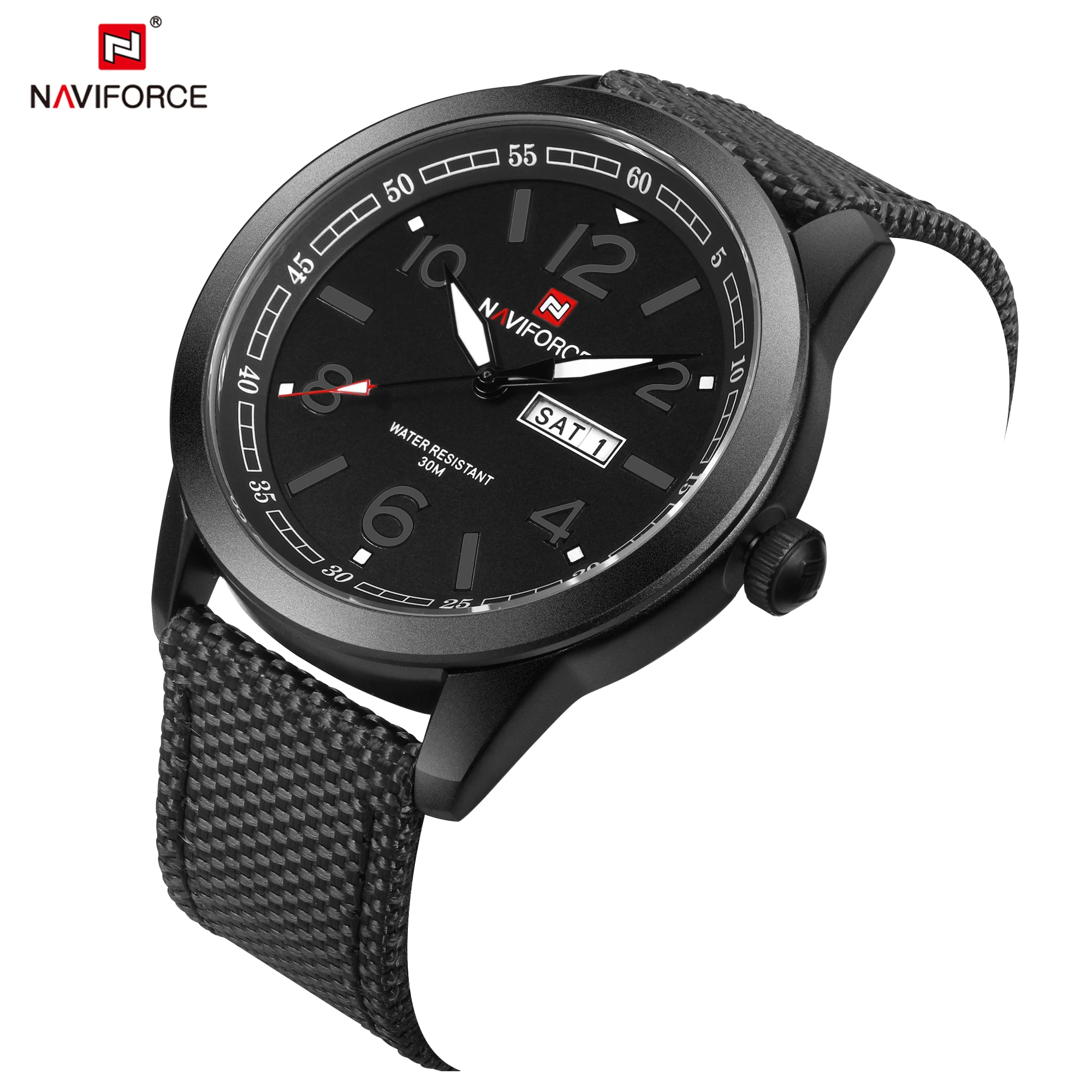 NAVIFORCE мужские модные роскошные часы повседневные кварцевые наручные с