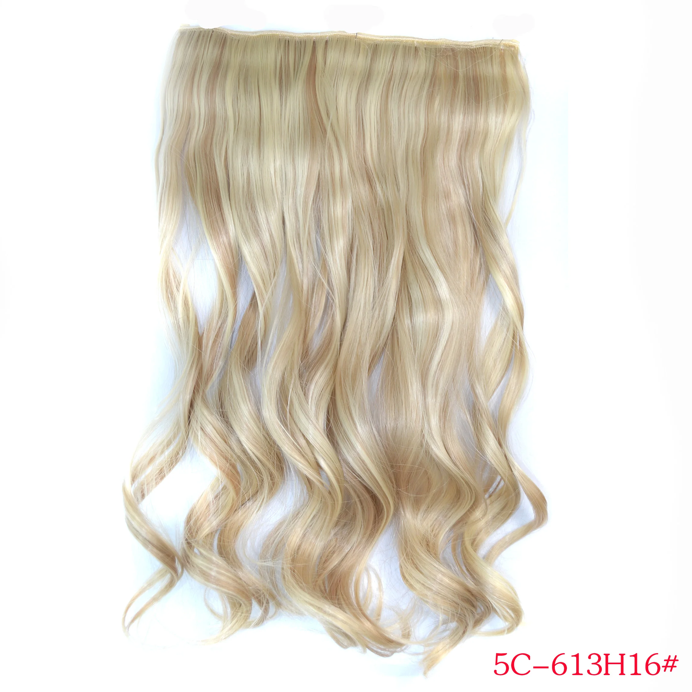 Mengyun Wholesale Long Body Wave Synthetic Hair Extensions1 Piece 5 Clips In Hair Extensions Wavy 120g