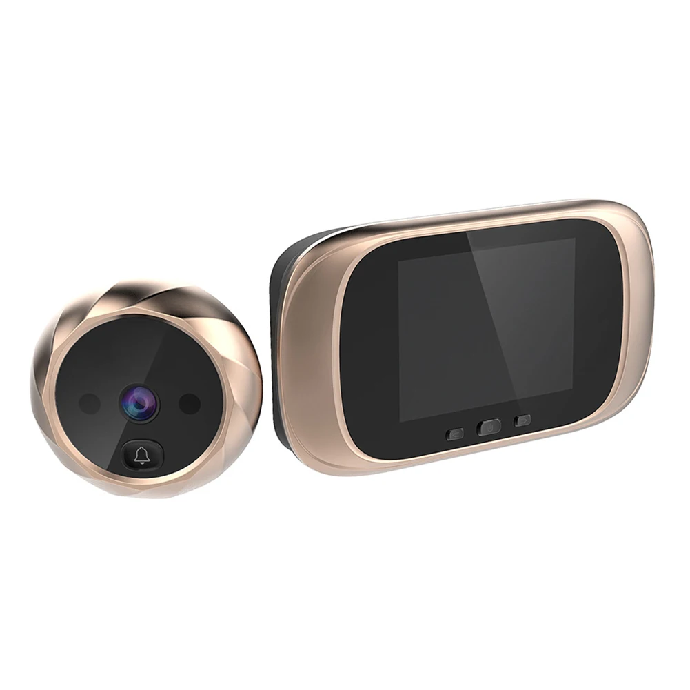 

DD1 Infrared Vedio Visual Doorbell Night Vision Smart HD Cat Eye With Memory LCD Wide Angle Electronic Security Professional