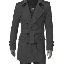 Осенне-зимнее пальто в Корейском стиле, модный Тренч, двубортное пальто средней длины в Корейском стиле F