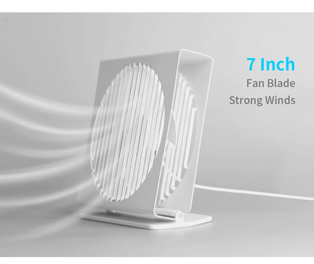 Xiaomi VH CE 7 Inch Portable Mini Metal Mute Fan Dual Mode Home Office Desk Brushless Motor Fan