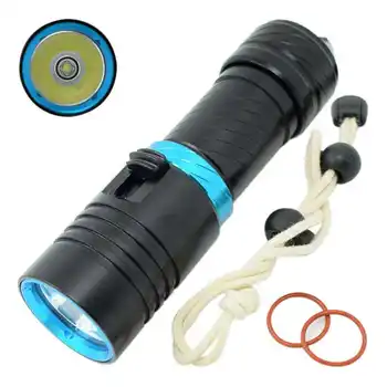 

Waterproof Diving LED Flashlights Portable Rechargeable Flashlight Underwater Night Version Lanterna 18650 Battery Torch Lights