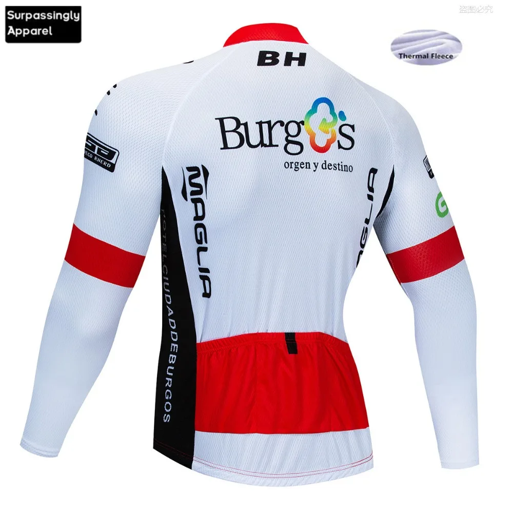 Ciclismo велосипедная одежда Бург с длинным рукавом Велоспорт Джерси наборы зима флис 12D гелевая подкладка Велоспорт MTB велосипед Джерси одежда