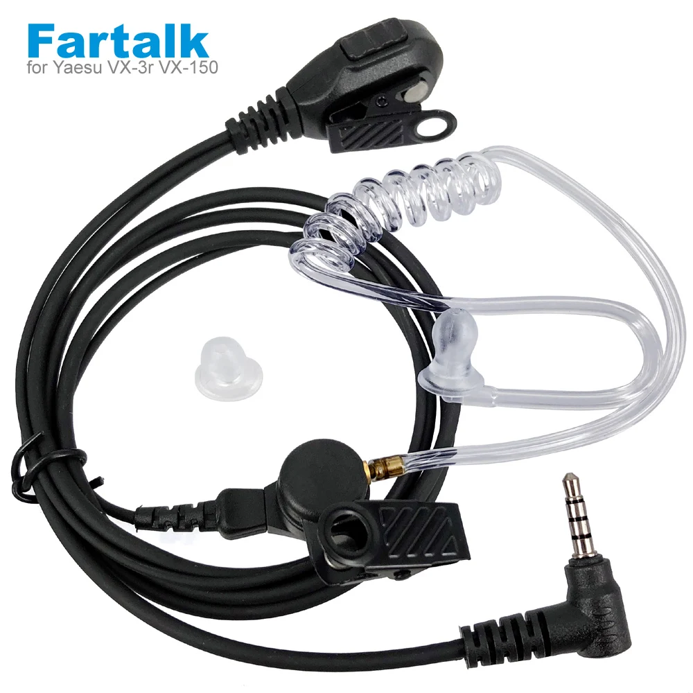 PTT Earpiece Headset Mic for YAESU VERTEX VX-3R VX-2R FT-60R VX3R VX5R FT-60 VX2R VX150 VX-110 Radio Walkie Talkie Accessories