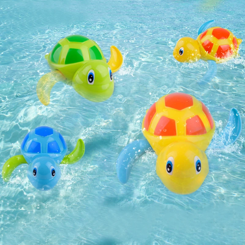 1Pcs Random Color Cute Animal Bath Fish Wind Up Toys Running Clockwork Classic Toy Bathing Toy Newborn Spring Toys For Children