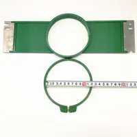 High-Quality Tajima Green Hoops – 120mm Round Size, 355mm Arm Width Embroidery Machine Frames - Image 5