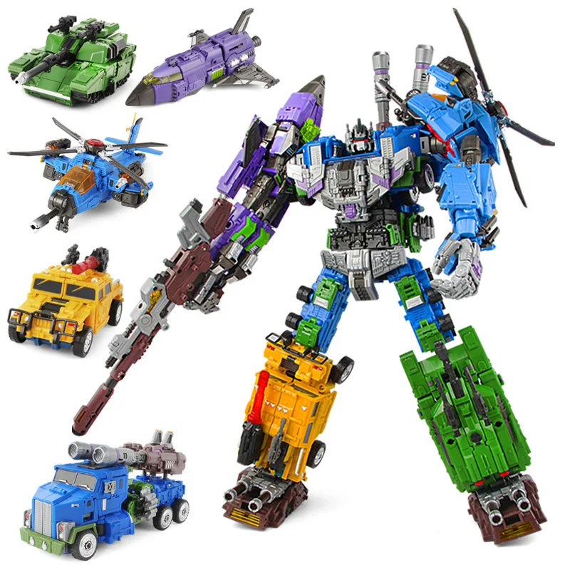 Трансформация WK стиль MBD Bruticus члены натиск Blastoff вихревая драка Swindle 5IN1 TF фигурка