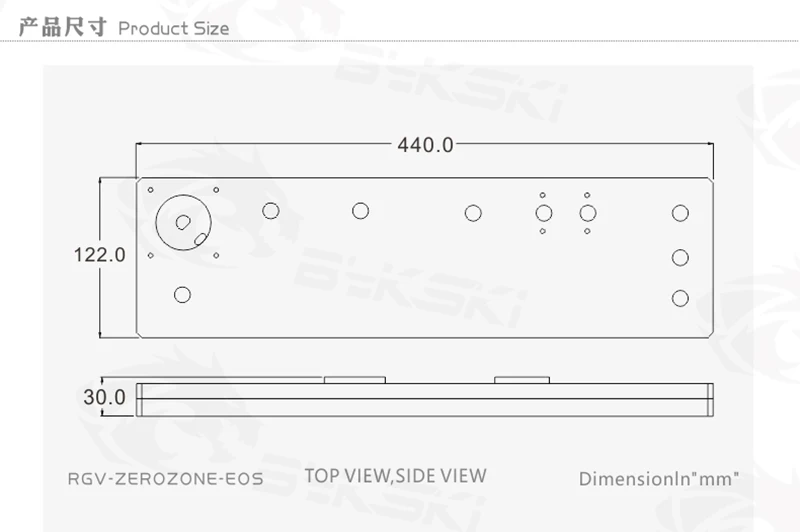BYKSKI акриловая доска водный канал решение использовать для Be Queit ZEROZONE EOS шасси для cpu блок GPU/3PIN RGB/Combo DDC насос