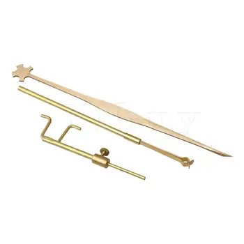 

Yibuy Golden Copper Sound Post Gauge Measurer Setter Retriever Kit for Violin