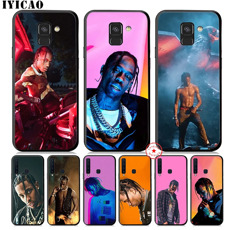 IYICAO Travis Scott Rapper Soft Phone Case for Samsung Galaxy A9 A8 A7 J6 A6 Plus 2018 A5 A3 2016 2017 Silicone Cover |