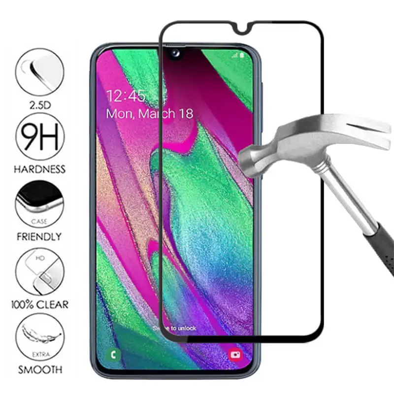 2 шт Защитное стекло для samsung Galaxy A40 A70 A50, Защитное стекло для камеры на Samsun A 50 A 40 40A, защитная пленка