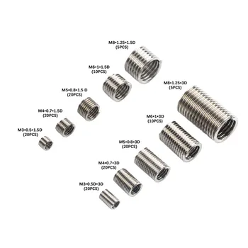 

150pcs stainless steel braces Steel threaded sleeves specifications 3 packs from batch M3-M8 Threaded Insert