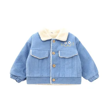 

Baby boy plus velvet padded coat children's lambskin blouse boy western style autumn and winter children's clothing baby coat