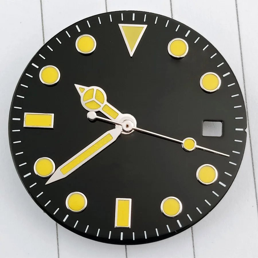 

28.5mm Bliger/Without logo Watch Dial+Luminous Watch Hands Fit Mingzhu 2813/3804,Miyota 8215 8205 Movement