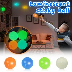 Balle adhésive anti Stress pour enfants, jouet de décompression, cible adhésive, attrape balle, lance balle 