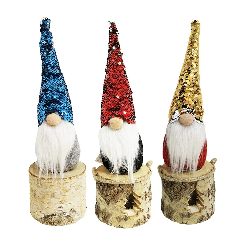 

Plush Handmade Scandinavian Dwarf Christmas Decoration Swedish Santa Gnome Household Christmas Decorations for Home