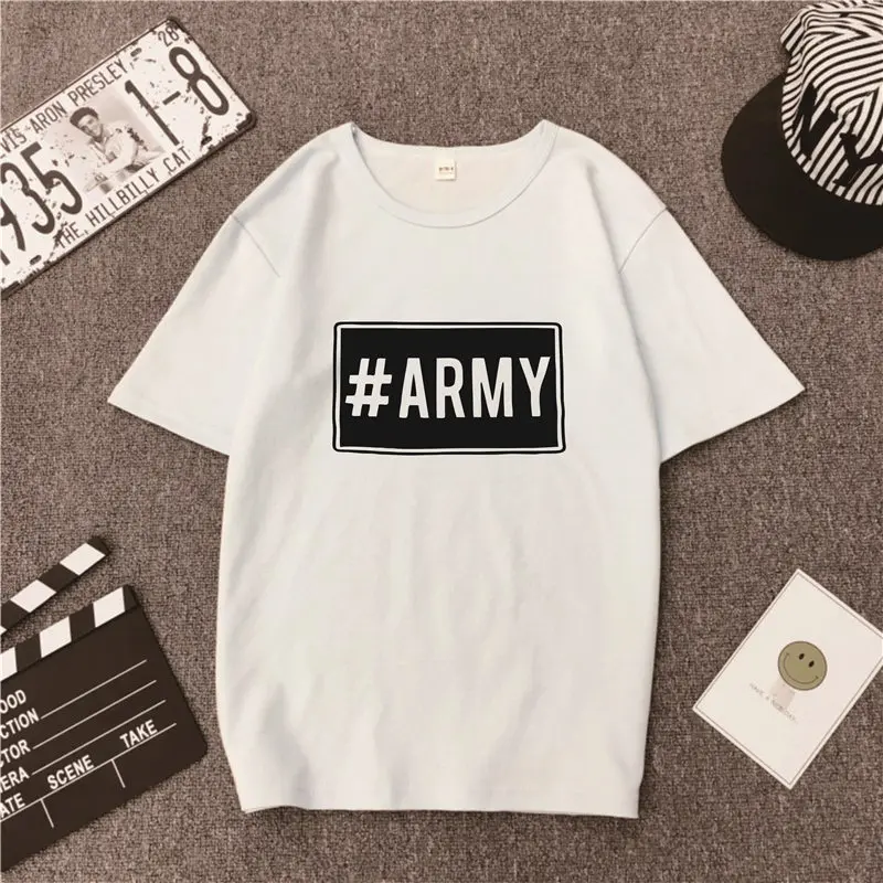 Футболка BANGTAN BOY # ARMY Fans модная футболка с графическим рисунком для женщин Kpop Tumblr в