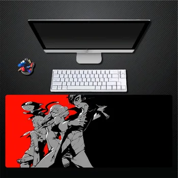 

Character Anime Red Black Mouse Pad, Non-fading Pad, Non-slip Pad, Desktop Large Size Mouse Pad Game Accessories