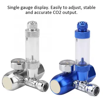 

CO2 Control Aquarium CO2 Pressure Regulator Check Valve Gauge Bubble Counter Mini Single Table Pressure