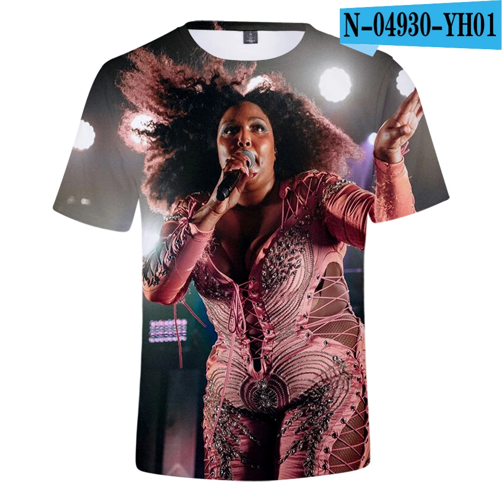 picture color LIZZO печать o-образным вырезом футболка для мужчин/женщин Летняя мода Повседневная Harajuku Мягкая футболка с коротким рукавом Горячая Распродажа - Цвет: picture color