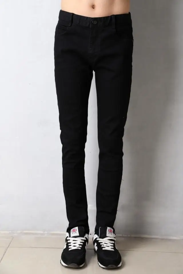 Большие размеры; Корейская версия; эластичные черные джинсы; облегающие хлопковые узкие брюки; зимние сапоги; брюки
