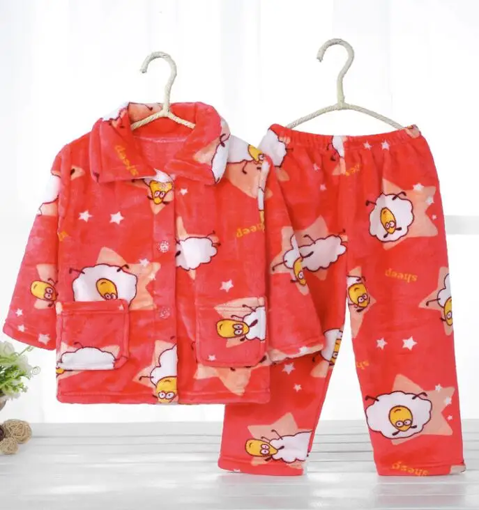 Pijama infantil inverno; детский пижамный комплект из кораллового флиса; пижама с принтом для маленьких мальчиков и девочек; детская фланелевая одежда для сна; пижамы для младенцев