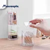 Acrylic Round Qtip Container Cosmetic Makeup Cotton  Multifunctional  Pad Organizer Jewelry Storage Box Holder and Candy Jars ► Photo 3/6