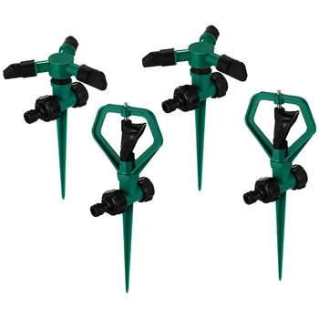 

4PCS Automatic 360 Rotating Adjustable Garden Water Sprinklers Lawn Irrigation System with Leak-Proof Design Durable
