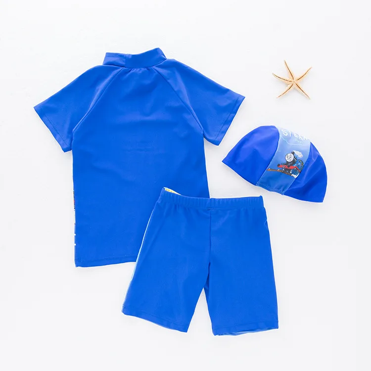 

KID'S Swimwear Boy Split Swimsuit Locomotive Cartoon Swimwear Beach Hot Springs Casual Holiday Coat