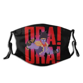 

JoJo's Bizarre Adventure Non-Disposable Face Mask Anti Haze Dustproof Protection Cover Respirator Muffle Mask with Filters