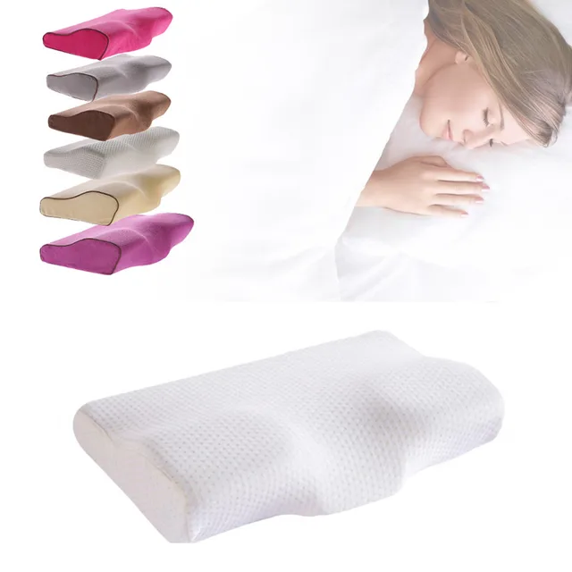 Cuscino per biancheria da letto in Memory Foam a farfalla cuscino magnetico per il collo cuscino a forma di cuscino a memoria a rimbalzo lento salute collo cervicale 1