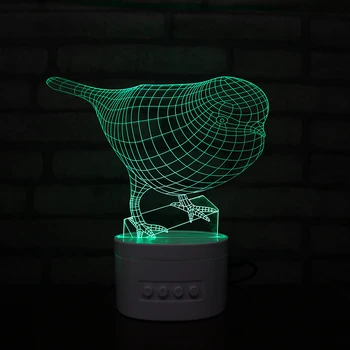 

3D Light Buletooth Speaker Led Night Light for Children Usb Lamp Battery Powered Night Light In Bedroom Customize Dropshipping