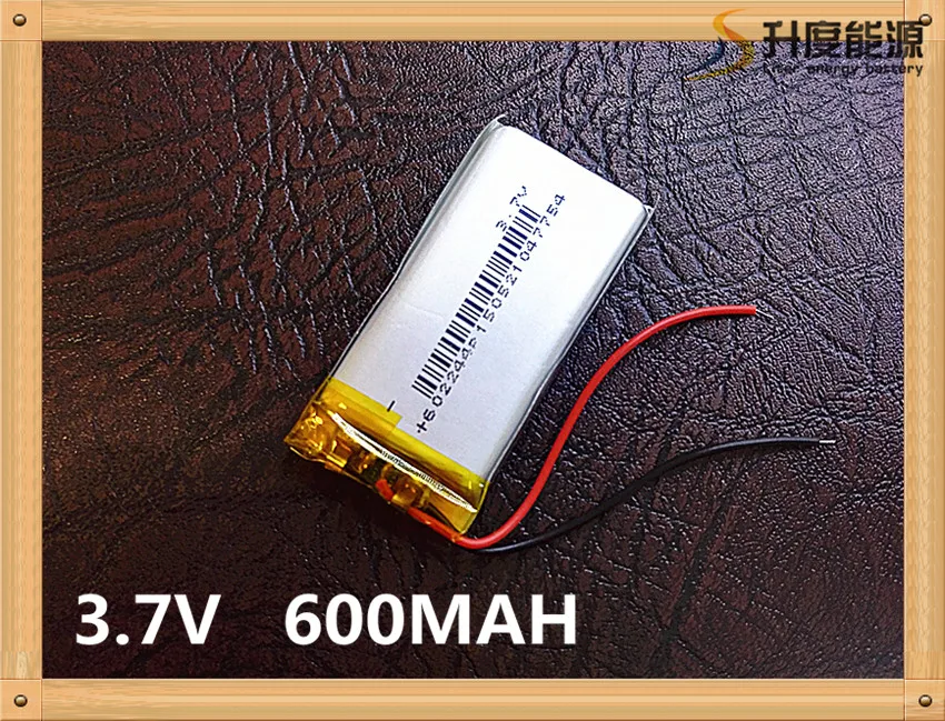 Polymer battery 600 mah 3.7 V 602244 smart home MP3 speakers Li-ion battery for dvr,GPS,mp3,mp4,cell phone,speaker