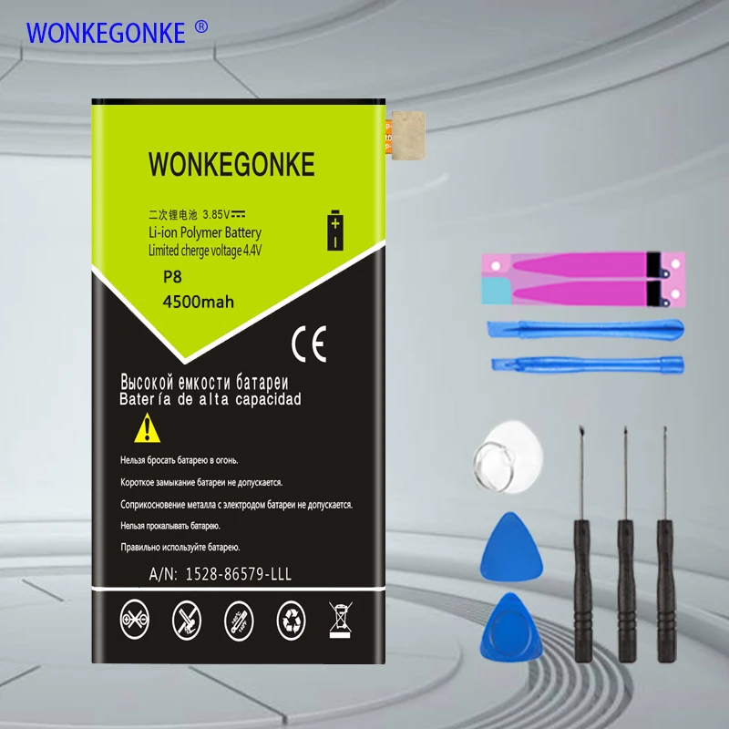 WONKEGONKE 4800 мА/ч HB3447A9EBW для huawei Ascend P8 GRA L09 UL00 UL10 Батарея|Аккумуляторы мобильных