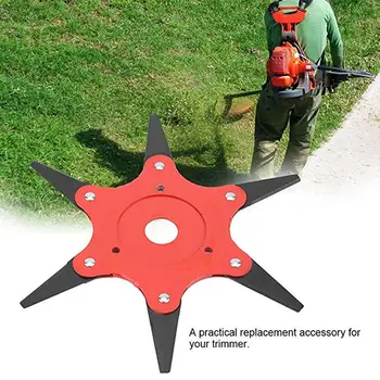 

Grass Trimmer Trimmer Head Brush Cutter Head 6 Steel Razor Manganese Stee Durable Updated Yard String Trimmers Garden Tools