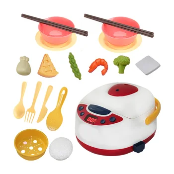 

22Pcs Kitchen Pretend Play Cooking Toys Simulation Household Appliances for Children Rice Cooker