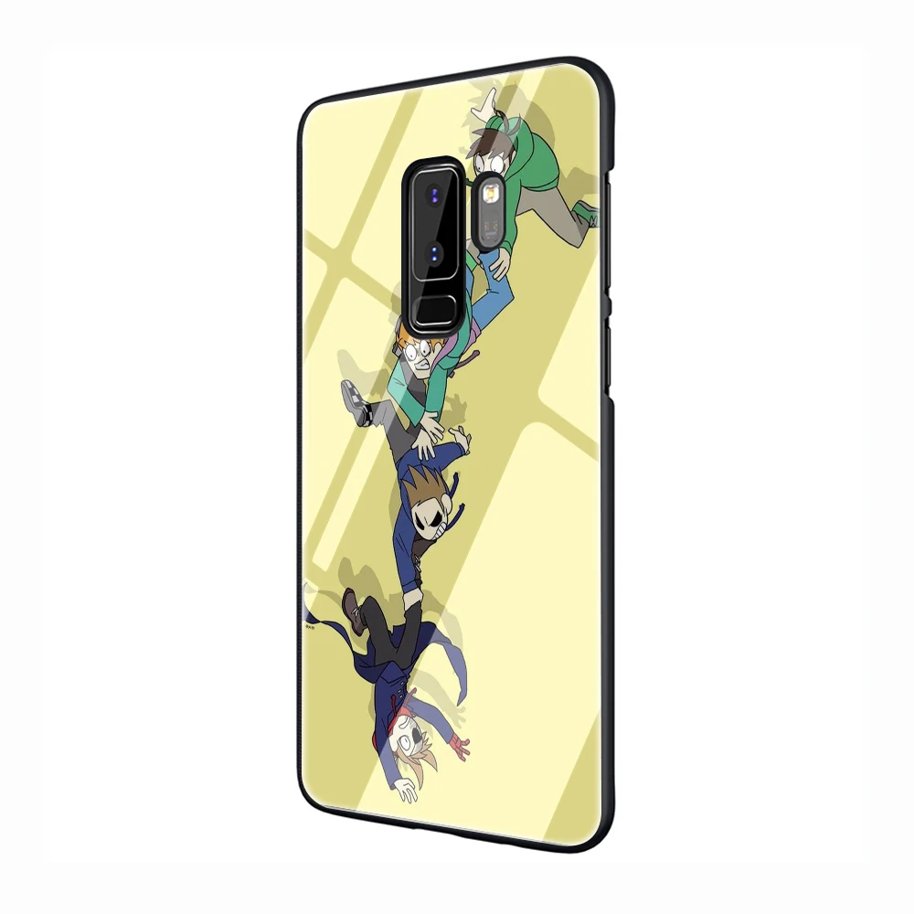 EWAU Eddsworld Стекло чехол для телефона для samsung Galaxy S7 8 9 10Plus Note8 9 A10 20 30 40 50 60 70 - Цвет: G1