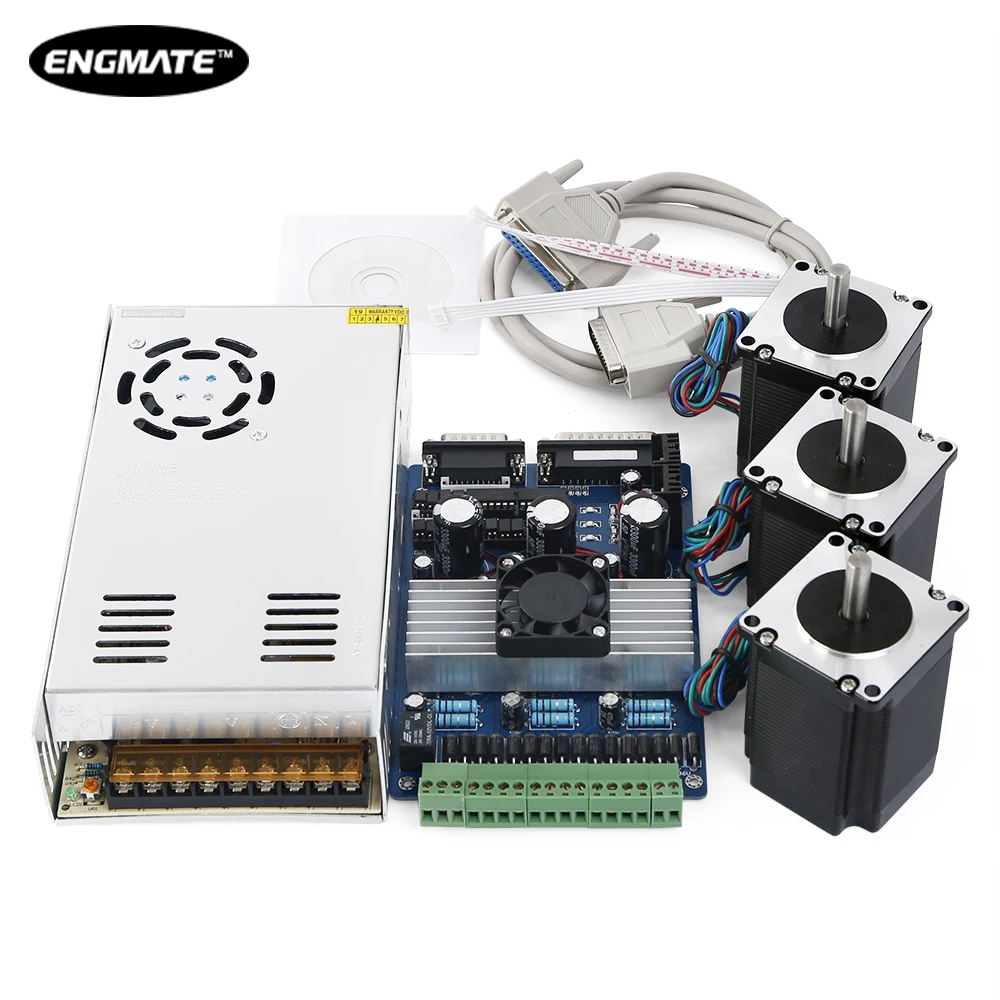 SAVEBASE CNC 3 оси TB6560 Стандартный драйвер платы комплект с Nema23 278oz-in шаговый двигатель