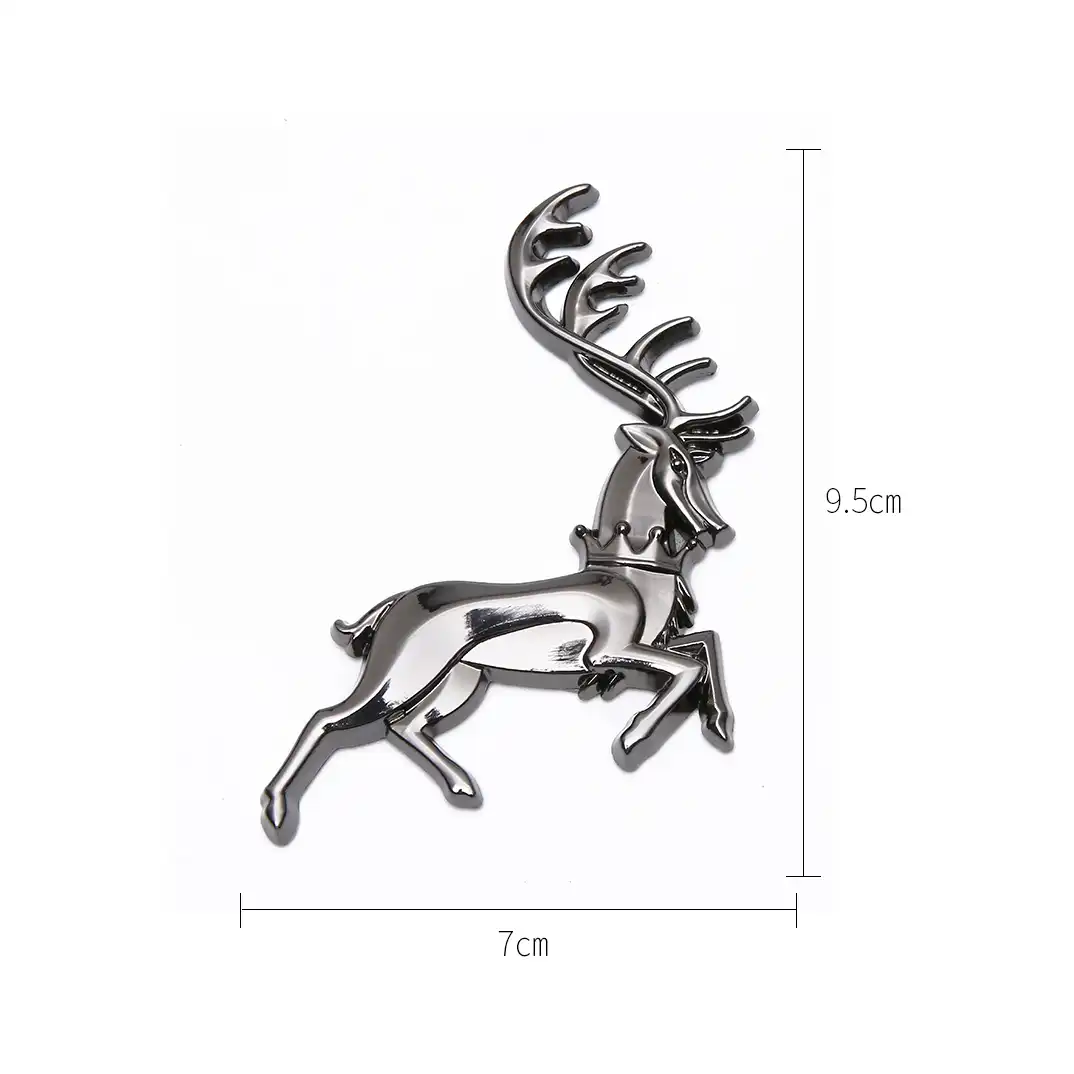 3d金属鹿車のロゴステッカーヘラジカスタイリング車体トランクエンブレムバッジアクセサリーamgテスラスズキミニシトロエンシボレー 車のステッカー Aliexpress