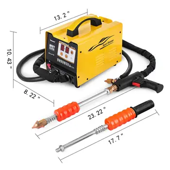 Buy Vevor 3500A 7 Channels 220V G90E Spot Puller Bonnet Dent Repair Welder Bonnet Panel