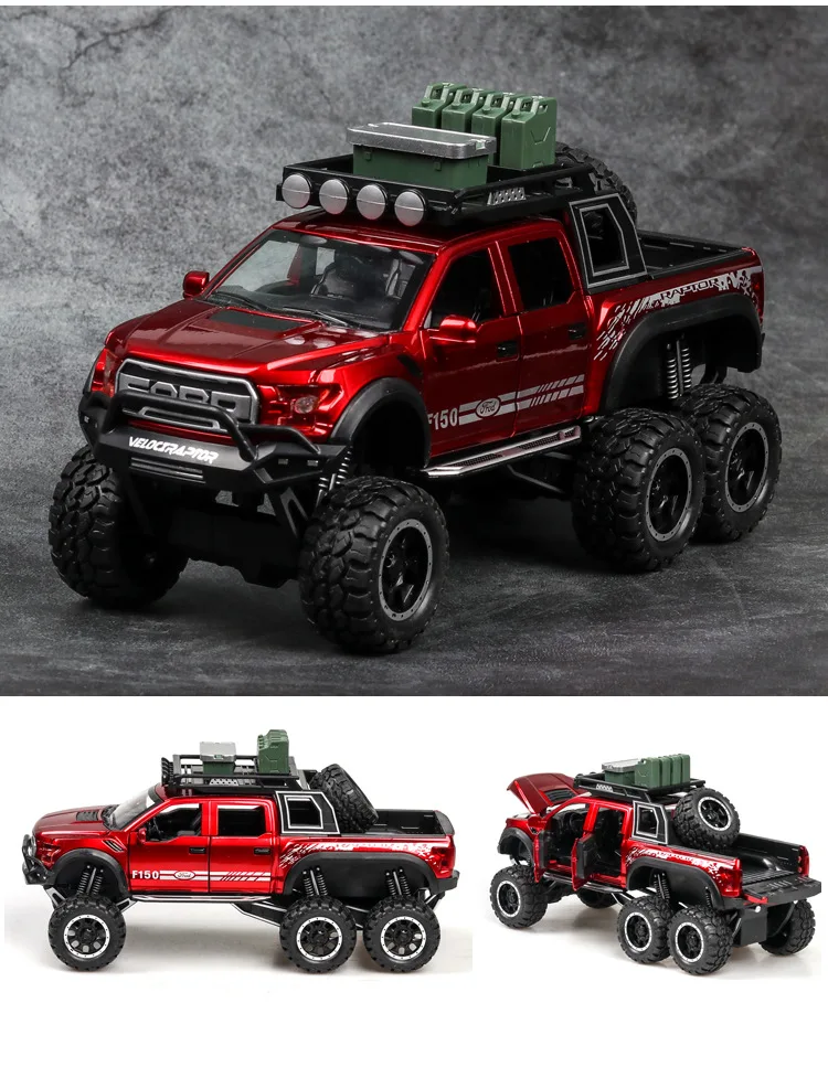 Большая имитация 1:28 Raptor F150 с Acousto-optic оттяжка для детской игрушки сплав модель автомобиля коллекционная машинка игрушка не 1:32