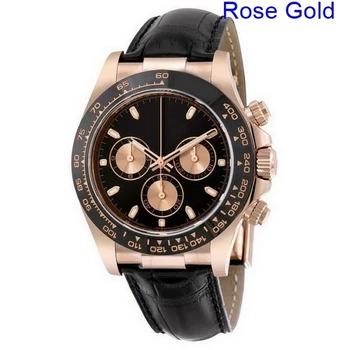 

luxury watches men 39mm AAA DAYTONA automatic sweeping watch No battery leather strap small dials work wristwatch rolexable R3