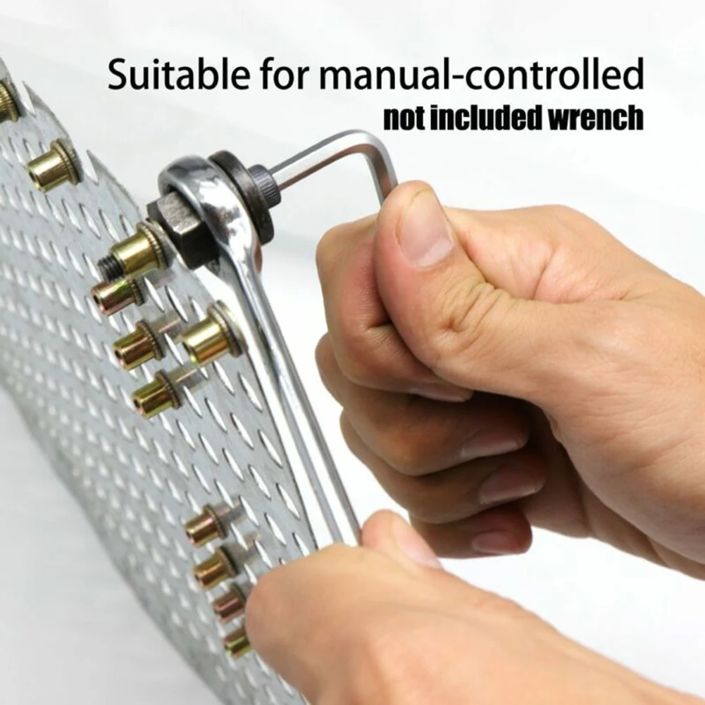 Hand Rivet Nut Head Nuts Simple Installation Riveter Tool M3 M5 M6 M8 M10 Replacement Tool Part rivet nut tool