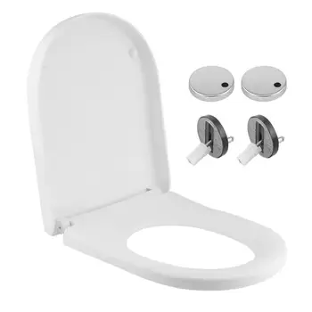 

U-Shaped High-End Family Home Toilet Sturdy Seat Lid Cover Easy To Clean Quick Release Bathroom Accessories Fast Shipping