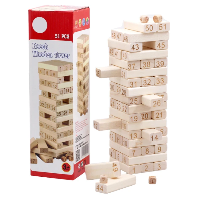 7.5cm Kids Rainbow Domino Wood Building Blocks Puzzle Stack Toy Baby Learning Educational Toys for Children Dominoes Games Set 2