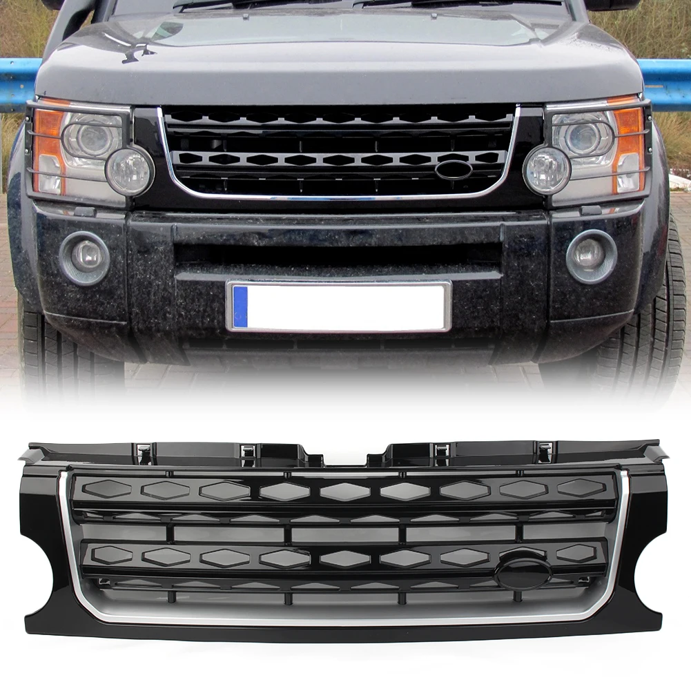 

Car Front Grille Auto Kidney Hood Grille For Land Rover L319 Discovery 3 LR3 2005 2006 2007 2008 2009 ABS Plastic