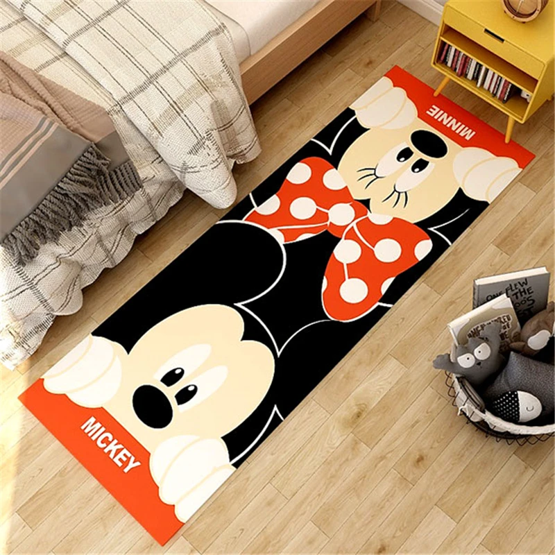 

Disney Mickey Playmat Children Baby Minnie Kids Crawling Game Mat Living Room Carpet Indoor Welcome Soft Door Mat